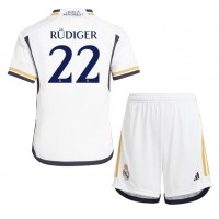 Maglie da calcio Real Madrid Antonio Rudiger #22 Prima Maglia Bambino 2023-24 Manica Corta (+ Pantaloni corti)